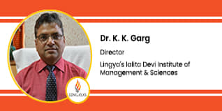 Lingya's Lalita Devi Institute of Management and Sciences, New Delhi, Director:  Dr. K. K. Garg Interview